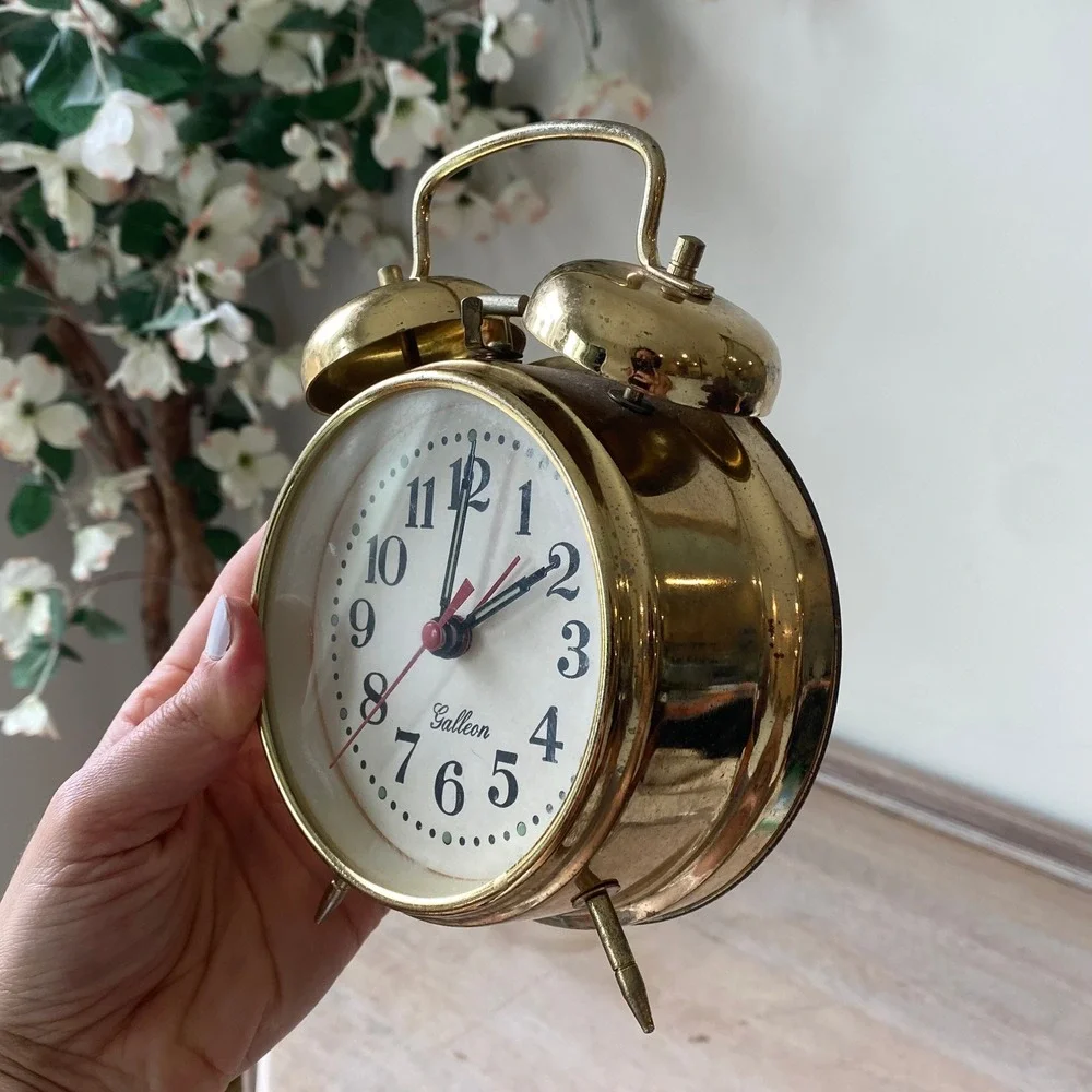 Vintage Metal Twin Bell Alarm Clock